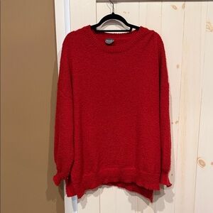 ARULA Red Crew Neck Sweater